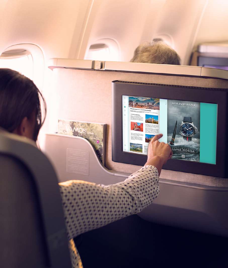 Exemplo de aplicação: Revista digital Vamos LATAM Play
