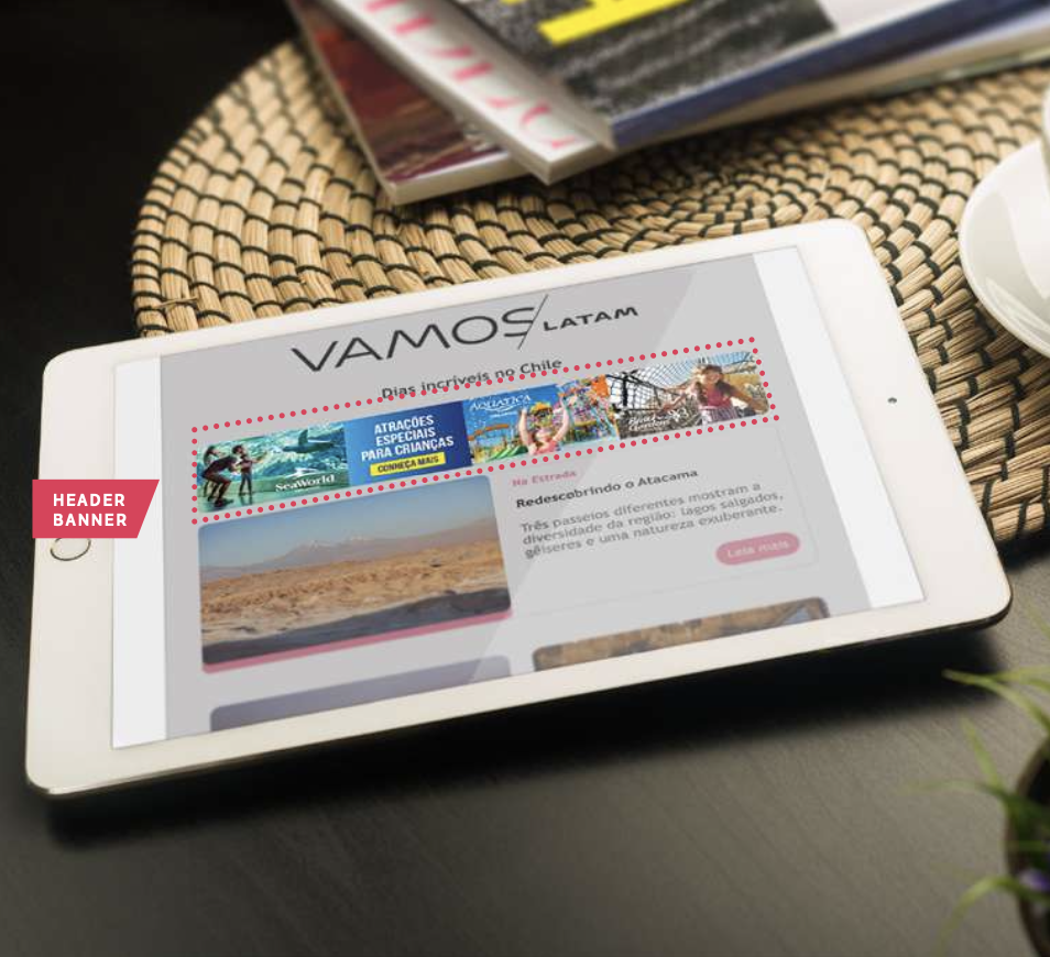 Exemplo de aplicação: Newsletter Vamos LATAM